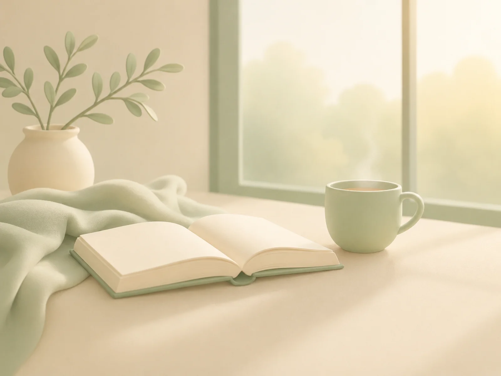 A serene, restorative space symbolising recovery